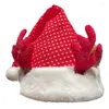 Berets Xmas Santa Hats Headdress Party DIY Handmade Acessórios Vermelho Festivo