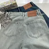 Jeans da donna Lauri Laki Vita alta Gamba larga Dritta Donna Vintage Classic Boyfriend Pantaloni in denim alla caviglia 2023