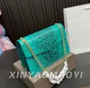 Łańcuch mody torebki węża diamond hasp crossbody torba skórzana torba na ramię Lady Flap Clutch Messenger Torby 5A Jakość ręki 104755