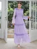 Этническая одежда Марокко платье мусульманские женщины кружевные шифоно