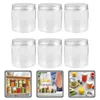 Bouteilles de stockage 6 pcs Couvercle en aluminium Mason Jars Canning Ménage Multifonctionnel Salade Conteneurs Couvercles Large Bouche Food Jelly Titulaire