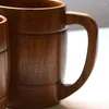 Mokken 3X 400 ml Klassieke Stijl Natuurlijke Houten Beker Houten Bier Drinken Voor Party Nieuwigheid Geschenken Milieuvriendelijke