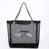 Designer Channel Women Shopping Bag Fashionable Summer Mesh Big Bag Chain Handbag Large Celebrity Fashion Shoppings Bag channell