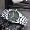 Varumärke vävnad armbandsur män toppklass AAA Mechanical Movement Watches Automatic Date Watch Classic 1853 PRX Luxury Wrist-Watch Steel Strap Fashion Lady Watche