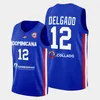 2023 피바 도미니카 공화국 월드컵 24 L.J. Figueroa Basketball Jersey 12 Angel Delgado 25 Lester Quinones 11 Eloy Vargas 2