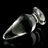 Vibratorer Glas Anal Plug stor storlek 55 cm i diameter Stimulering Massage Vuxen Orgasm Masturbation Products för par 230901