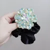 Hair Clips The Crystal High-end Flower Flannelette Circle Czech Drilling And Line