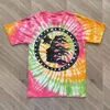 Hellstar Short Men's Tees September New Hellstar Studio Skull Tie Dyed Short Sleeve High Quality Clothing Street Loose Hip Hop Fashion T-shirt