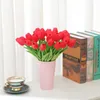 Fleurs décoratives 10 pièces tulipes artificielles vraie touche tulipe Faux Bouquet de fausses fleurs pour bricolage fête de mariage décor maison