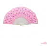 Party Favor 2021 New Fashionable Sequins Peacock Fan Handmade Dance Hand Fans Dancing Supplies Many Colors Available Drop Delivery Hom Dhjdv