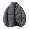Casaco de algodão engrossado de veludo 2023 outono/inverno novo versátil gola alta jaqueta de grandes dimensões para homem