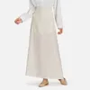 Ethnic Clothing One Size Muslim Dresses For Women Dubai Turkey Cotton Slim Floral Long Skirt Elegant And Versatile Arab Islamic