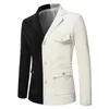 Мужские костюмы 2023 Blazer Satin Complive Slim Business Casual официальные многоцветные варианты сопоставление цветов костюм