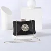 Evening Bag's Clutch Bag Party Purse Luxury Wedding for Bridal Exquisite Crystal Ladies Handbag Apricot Silver Wallet 230901