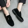 Kleid Schuhe Leder Männer Casual 2023 Italienische Weiche Loafer Handgemachte Mokassins Atmungsaktive Slip On Boot