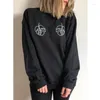 Sudaderas con capucha para mujer Diseño de hoja de Monstera Sudadera para mujer Gráfico artístico Divertido Moda para mujer Otoño Manga larga Tumblr Jumper Jersey vegano