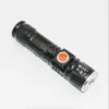 Taschenlampen Tragbare LED-Taschenlampen USB wiederaufladbares Licht Hochleistungs-Taschenlampe mit taktischen Modi Wasserdichte Outdoor-Camping-Notfall-Taschenlampe HKD230902
