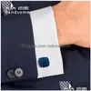 Cuff Links Kflk Jewelry Fashion Shirt Cufflinks For Mens Gift Brand Buttons Blue High Quality Abotoaduras Gemelos Drop Delivery Tie Cl Dhrdl