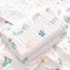 Battaniye bebek banyo havlu altı katmanlı gazlı bez malzemeleri doğdu çocuklar kapak battaniye çanta yorgan