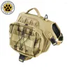 Dog Carrier Heavy Duty Adjustable Harness Tactical Saddle Bag Backpack Camping Hiking