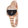 Wristwatches Women Bracelet Diamond Quartz Watch Silver Luxury Stainless Steel Band Ladies Dress Watches