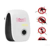 Skadedjursbekämpning EU US Plug Electronic Trasonic Anti Bug Mosquito Cackroach Mouse Killer Repeller Drop Delivery Home Garden Hushåll Sund DHYC5