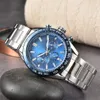 Designer relógio masculino relógios nova moda de alta qualidade banda aço multicolor dial montre quartzo homem