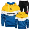 Tracksuits masculinos 2023 novo outono inverno mens jaqueta roupas + calças de suor 2 peças conjunto casual montagem tracksuit impressão jogging calças quentes ternos x0902