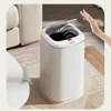 Waste Bins 40L Smart Sensor Trash Can Large Capacity Induction Bin Electric Touchless Wastebasket For Kitchen Bathroom with Lid 230901