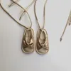 Sandalet pu deri bebek mokasenler oyuk uzun dantel kız ayakkabı moda