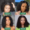 Synthetic Wigs Cosdelu 10 12 14 16 Inch Short Bob Human Hair 180 Density Lace Front Wigs Hair 13X4 13X6 Deep Wave Wigs Deep Curly Glueless Wig 230901