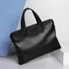 Briefcases Zzingia Leather Men's Handbag Horizontal Style Bag Business Document Baotou Layer Cowhide Computer