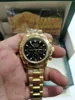 Met originele doos Horloge 40 mm 116503 116523 Saffier 18K geel goud zwart Geen chronograaf Mechanische automatische herenhorloges 69