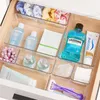 25 PCS Clear Plastic Drawer Organizers Set, 4-Size Versatile Bathroom and Vanity Drawer Organizer Trays, Storage Bins for Makeup, Bedroom, Kitchen Gadgets Utensils