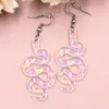 Dangle Earrings 1Pair 2023 Product CN Drop Snake Iridescent TRENDY Acrylic Jewelry For Women