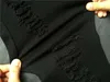 Женские джинсы разорванные джинсы для женщин черные разорванные джинсы Сексуальные огорченные джинсы скинни с высокой эластичной карандашной джинсовой ткани Q230901
