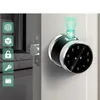 Fechaduras de porta eua maçaneta da porta biométrica teclado de impressão digital digital eletrônico wifi ttlock quarto inteligente botão redondo fechadura da porta hkd230902
