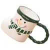 Ensembles de vaisselle, tasse à eau décorative, tasse en céramique de bureau, café de noël, thé, boisson multifonction, cadeau de noël