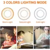 Table Lamps Desktop Clip On Light Gooseneck Night With Eye Protection For Reading 48 LED Chips 10 Lighting Modes 360-Degree