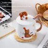 Кружки креативная чашка керамическая мультфильм 3D кружка керамика керамика Оригинальные и забавные чашки, чтобы раздать кофейную посуду