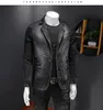 Men's Suits Denim Blazer Black Leisure Suit Vintage Cotton Jeans Jacket Coat Slim Fit Fashion Outwear