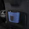 Interior Accessories Car Trash Bin Garbage Can For Mini Waterproof Leather Design Auto Van SUV RV Taxi