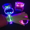 Andra evenemangsfestleveranser Led Party Wedding Decoration blinkande Glödarmband Ljus upp Bangle för Bar Halloween Julklapp LED -armband 230901