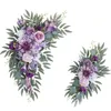 Декоративные цветы 2 штуки искусственные цветочные добычи фон настенные украшения украшения для приема свадьбы свадьбы