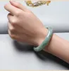 Bracelet en jade naturel, bracelet de glace Wangfu couleur jade