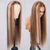 合成ウィッグウェアGO GLUELESS BROINGABLE AIR WIG 4 27ハイライトストレートヒューマンヘアウィッグスHD透明なプリカット5x5レースクロージャーウィッグ230901