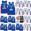 Maglia da basket stampata Coppa del Mondo 2023 Maglia Filippine 6 CLARKSON 24 Dwight RAMOS 15 June Mar FAJARDO 34 ARIEL JOHN EDU 16 ROGER POGOY 13 JAMIE JAMES MALONZO