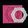 Baking Moulds Garland Frame Silicone Mold Border Jewelry Wedding Fondant Cake Tools Stencil Cupcake Decoration For H799