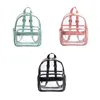 Sacs d'école femmes sac à dos Transparent PVC sac femme mode collégiens Bookbag voyage sac à dos pour adolescentes filles