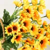 Decorative Flowers Simulation Sunflower Home Decoration Fake Flower Wedding Scene Arrangement Sun Wholesale